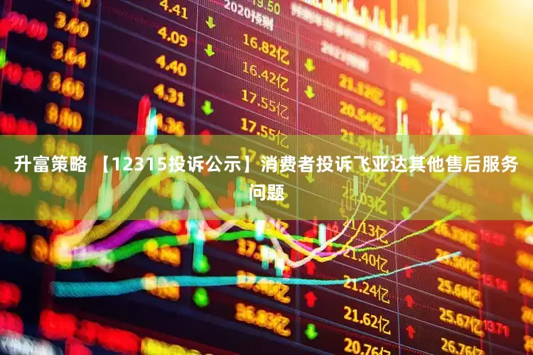升富策略 【12315投诉公示】消费者投诉飞亚达其他售后服务问题